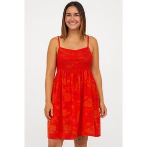 Universal Thread 4X Red Floral Print Sleeveless Sundress Plus Size